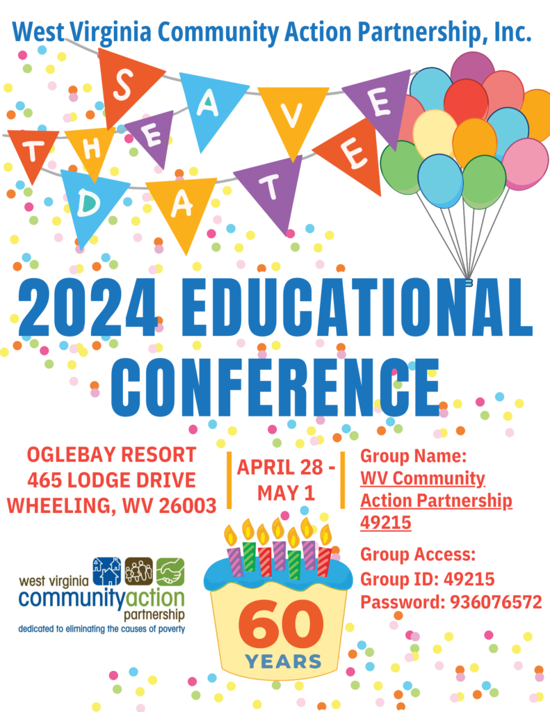 2024 EDUCATIONAL CONFERENCE | West Virginia Community Action Partnership (WVCAP) | One Creative Place, Charleston, WV 25311, United States | Phone: +1 (304) 347-2277 | https://wvcap.org/